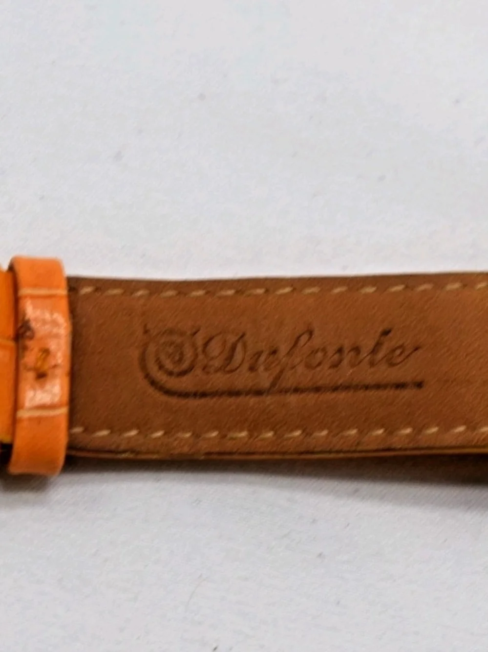 Unisex Dufonte by Lucien Piccard 727022OR All Steel 3 Register Orange Watch